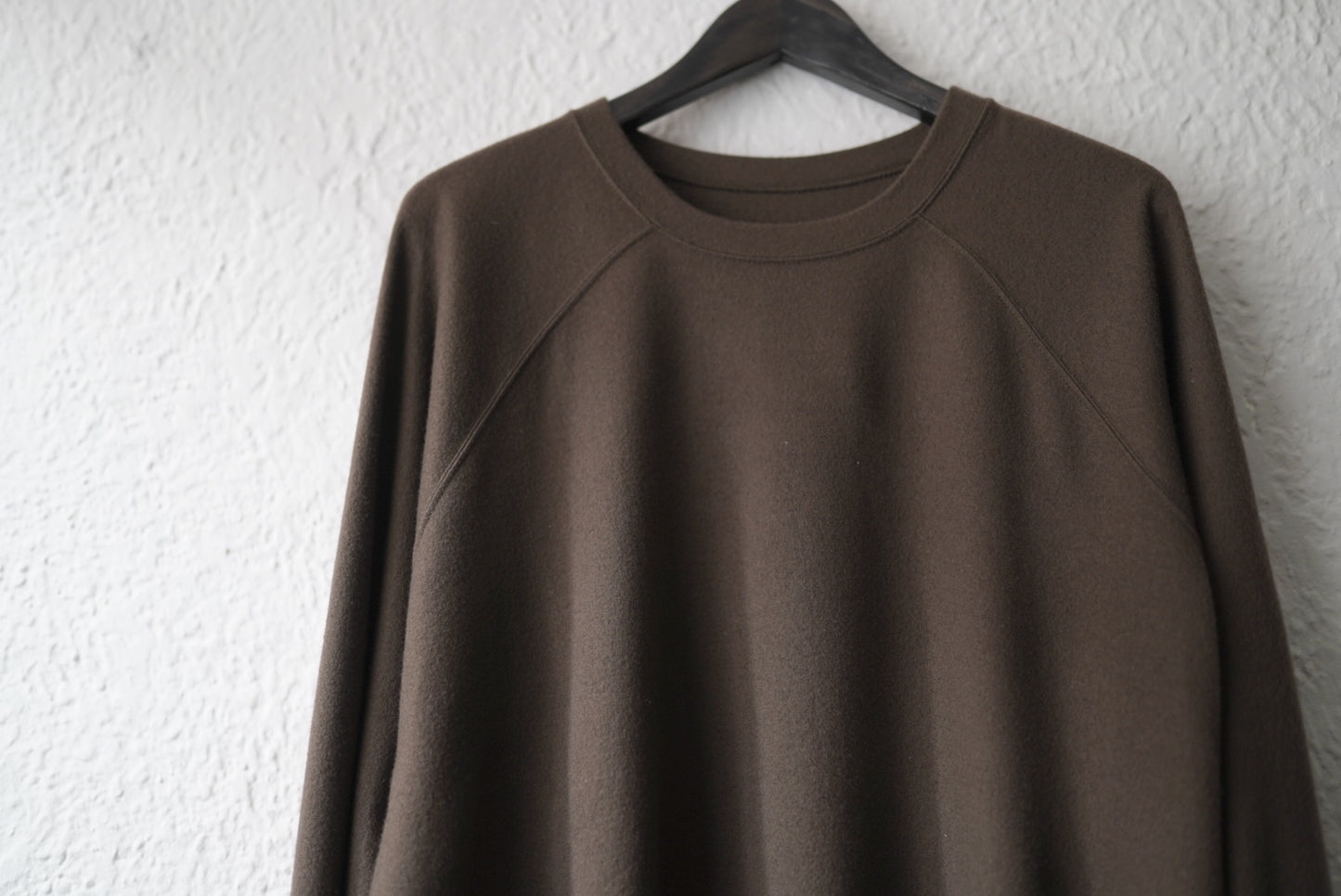 16AW Super140's Wool ウォッシャブルウールスウェット カーキ / COLINA(コリーナ)
