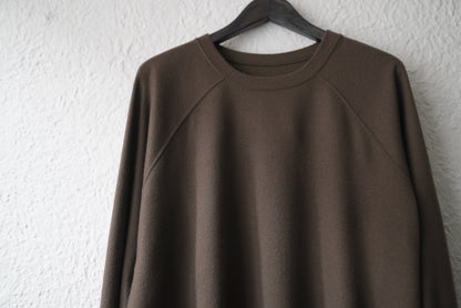 16AW Super140's Wool ウォッシャブルウールスウェット カーキ / COLINA(コリーナ)