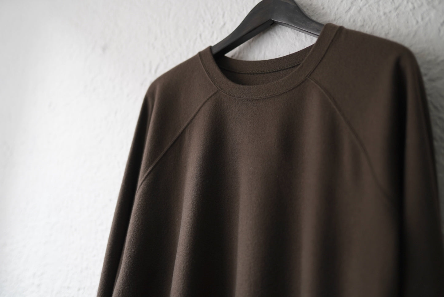 16AW Super140's Wool ウォッシャブルウールスウェット カーキ / COLINA(コリーナ)
