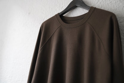 16AW Super140's Wool ウォッシャブルウールスウェット カーキ / COLINA(コリーナ)