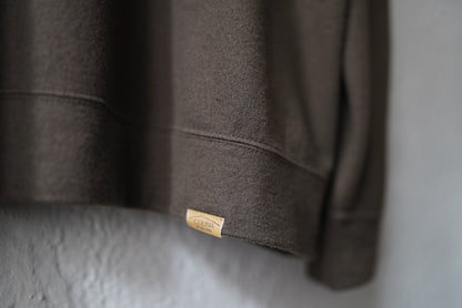 16AW Super140's Wool ウォッシャブルウールスウェット カーキ / COLINA(コリーナ)