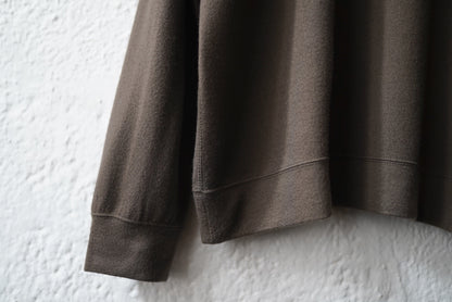 16AW Super140's Wool ウォッシャブルウールスウェット カーキ / COLINA(コリーナ)