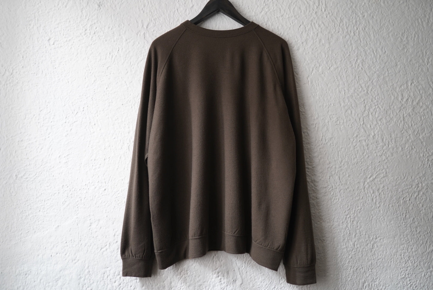 16AW Super140's Wool ウォッシャブルウールスウェット カーキ / COLINA(コリーナ)