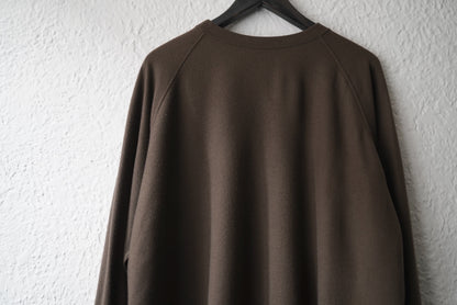 16AW Super140's Wool ウォッシャブルウールスウェット カーキ / COLINA(コリーナ)