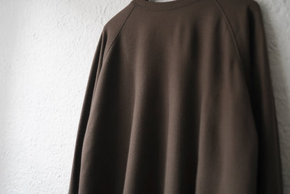 16AW Super140's Wool ウォッシャブルウールスウェット カーキ / COLINA(コリーナ)