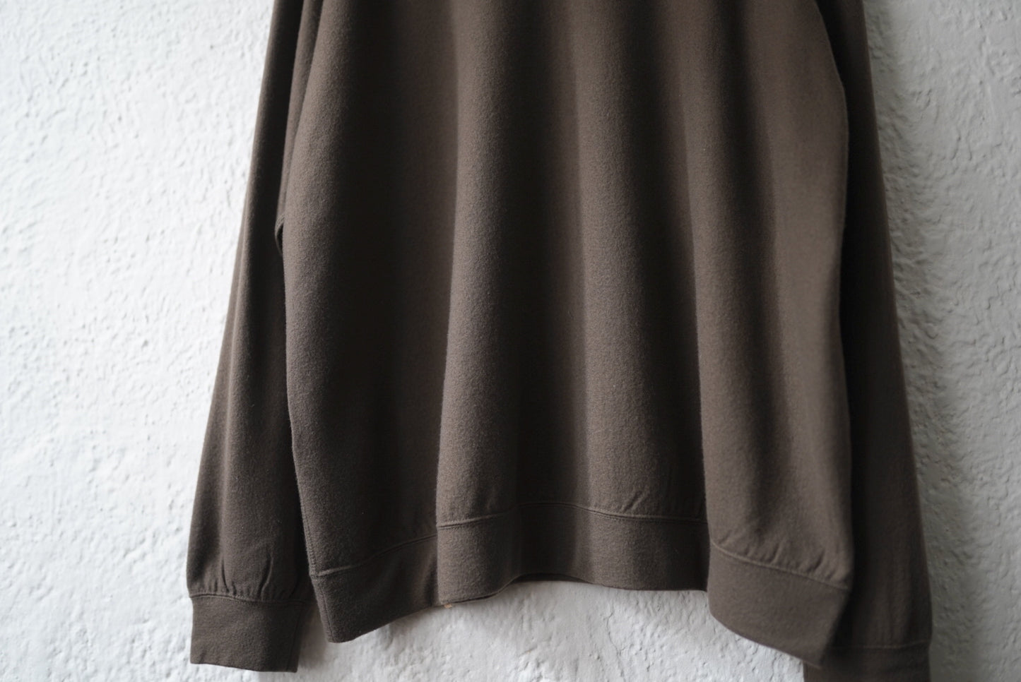 16AW Super140's Wool ウォッシャブルウールスウェット カーキ / COLINA(コリーナ)