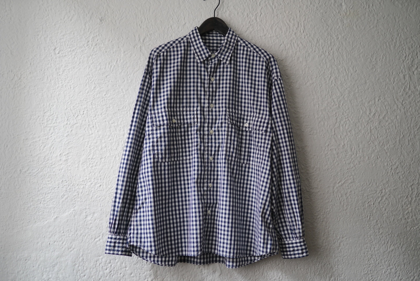 20SS ロールアップギンガムチェックシャツ L / PORTER CLASSIC(ポータークラシック)