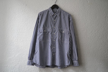 20SS ロールアップギンガムチェックシャツ L / PORTER CLASSIC(ポータークラシック)