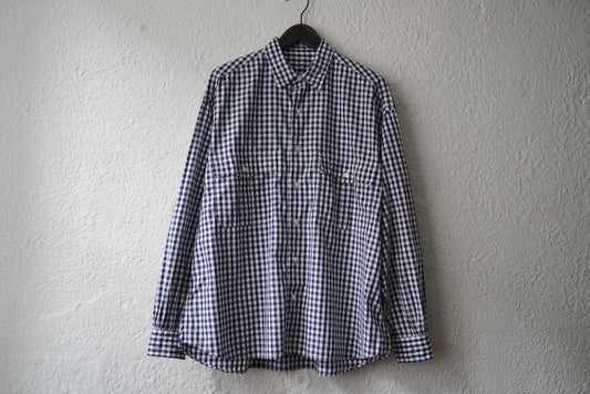 20SS ロールアップギンガムチェックシャツ L / PORTER CLASSIC(ポータークラシック)