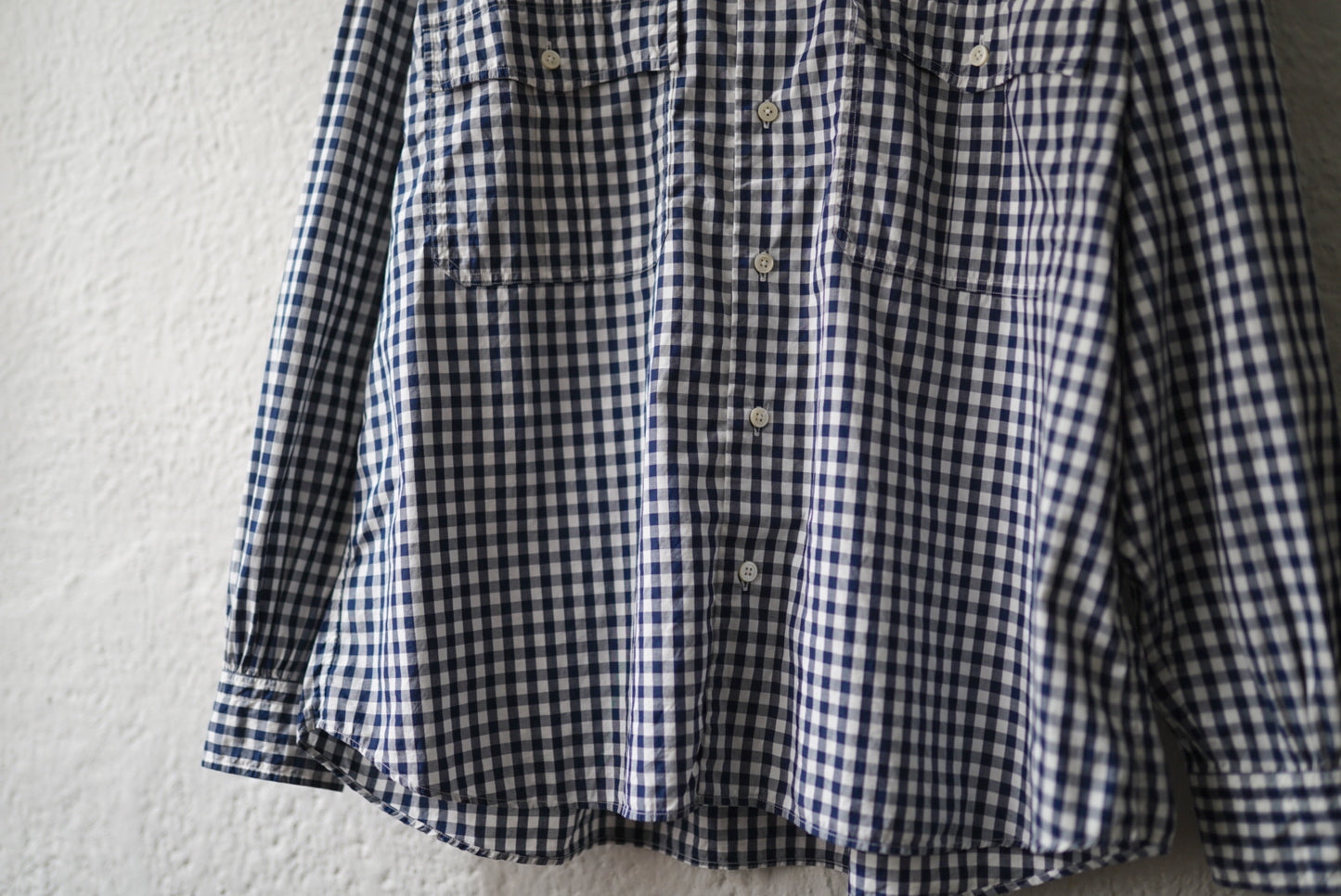 20SS ロールアップギンガムチェックシャツ L / PORTER CLASSIC(ポータークラシック)