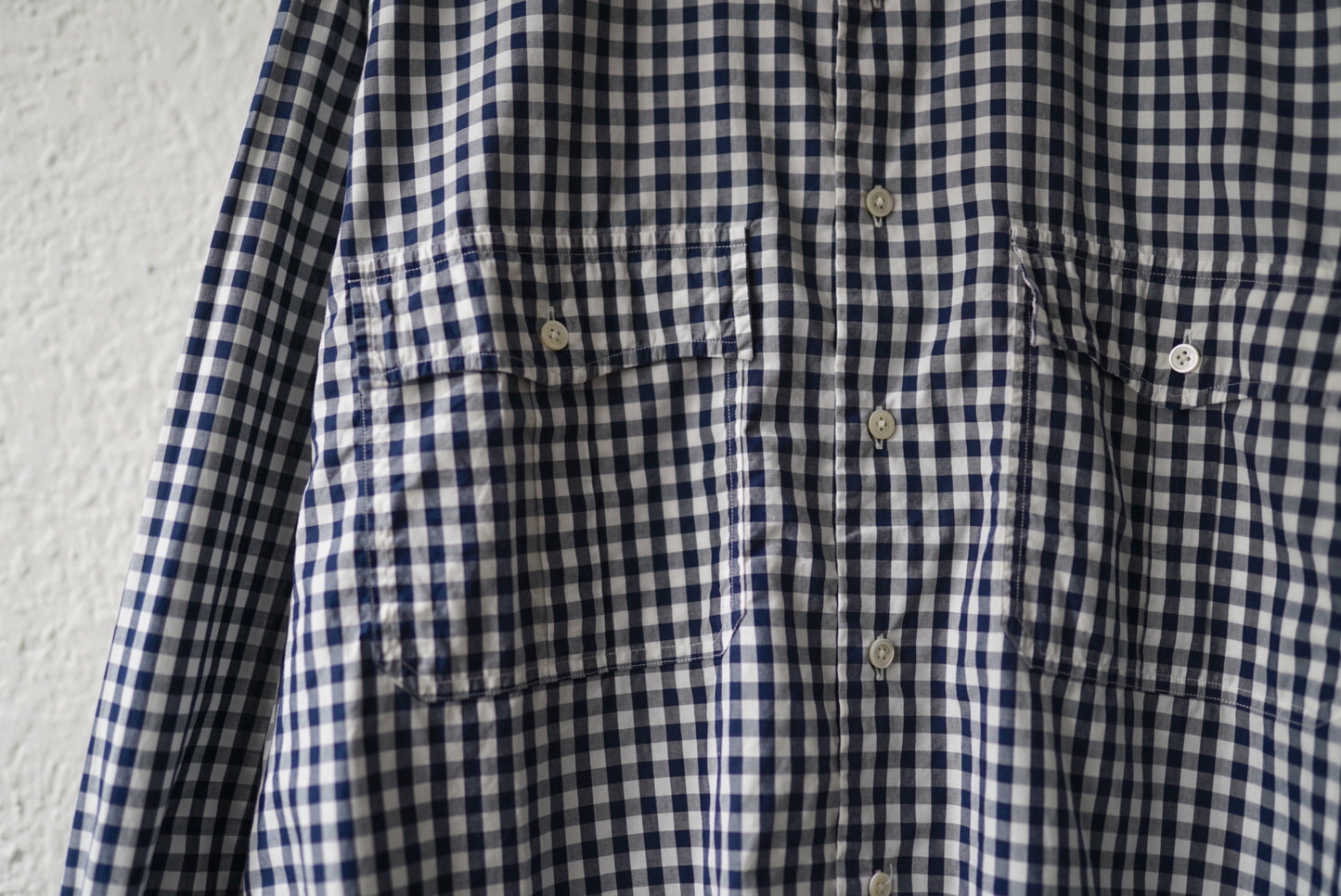 20SS ロールアップギンガムチェックシャツ M / PORTER CLASSIC(ポータークラシック)