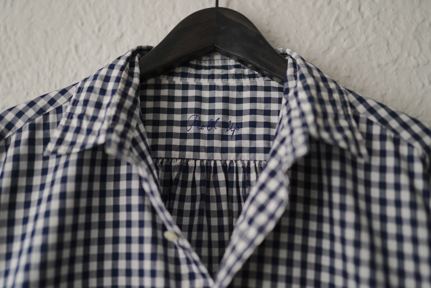 20SS ロールアップギンガムチェックシャツ M / PORTER CLASSIC(ポータークラシック)