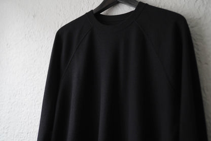 16AW Super140's Wool ウォッシャブルウールスウェット ブラック / COLINA(コリーナ)