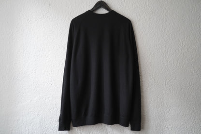 16AW Super140's Wool ウォッシャブルウールスウェット ブラック / COLINA(コリーナ)