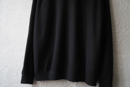 16AW Super140's Wool ウォッシャブルウールスウェット ブラック / COLINA(コリーナ)