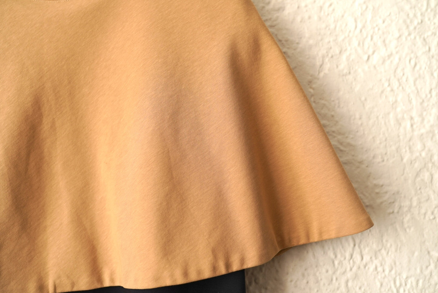 17SS アシンメトリーコンビ半袖Tシャツ / HYKE(ハイク)