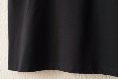 17SS アシンメトリーコンビ半袖Tシャツ / HYKE(ハイク)