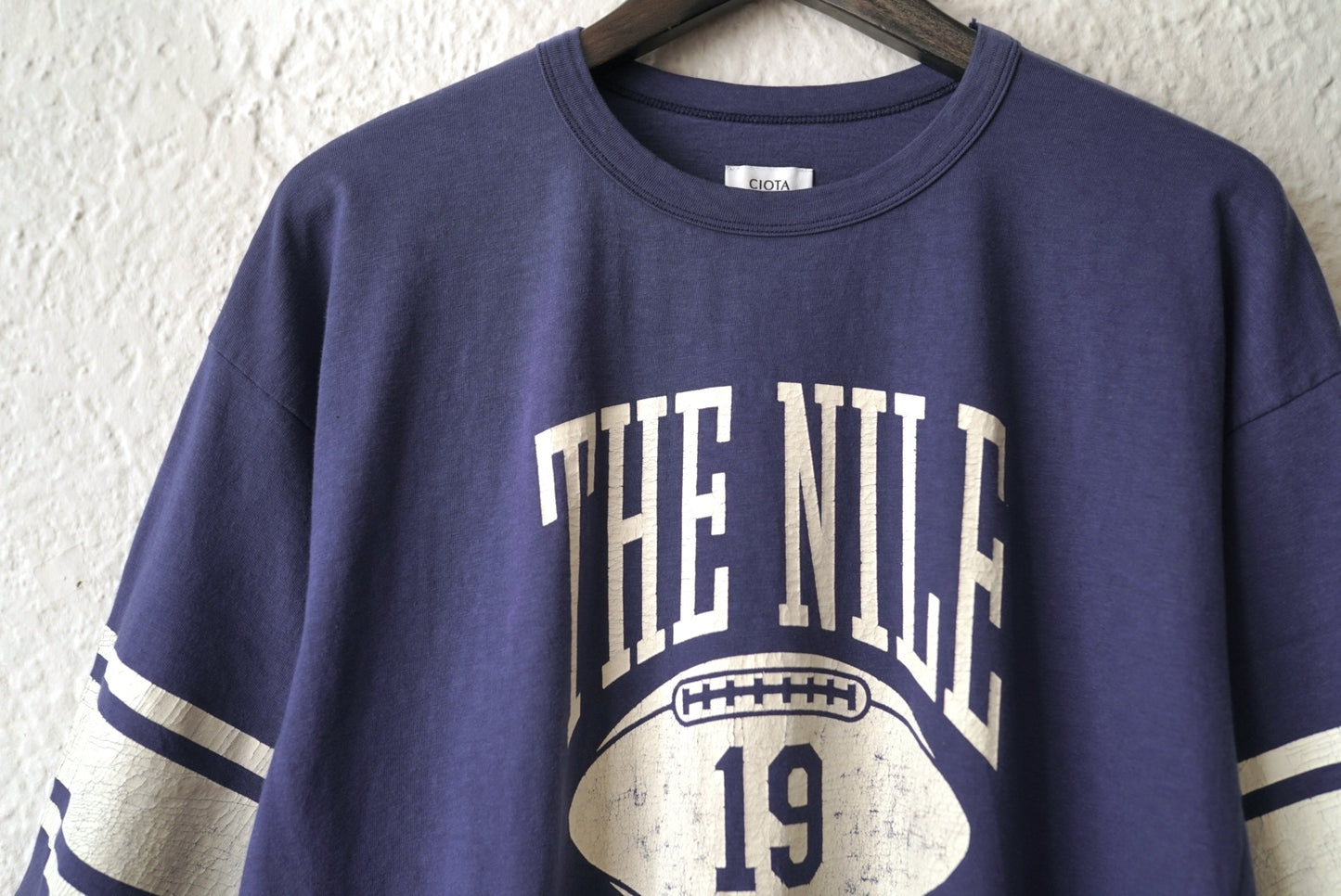 23SS スビンコットン20天竺フットボール半袖Tシャツ / CIOTA(シオタ)