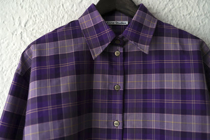 CHECKED SHIRT オーバーサイズチェックシャツ / ACNE STUDIOS(アクネストゥディオス)