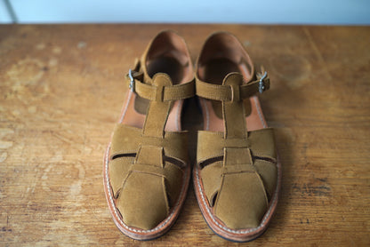 ORLEANS オルレアン スウェードレザーグルカサンダル / BRUSCHETTA SHOES(ブルスケッタシューズ)