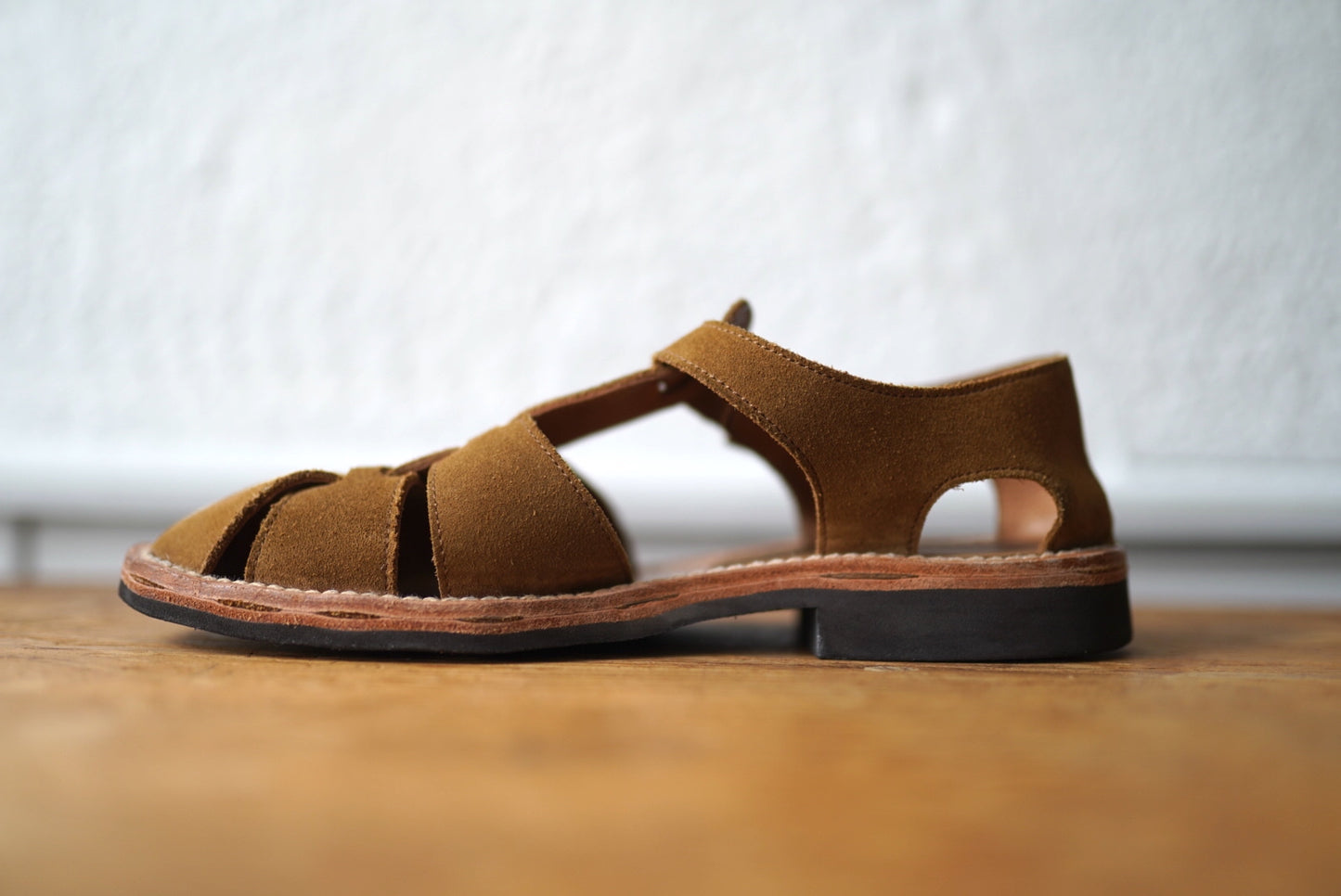 ORLEANS オルレアン スウェードレザーグルカサンダル / BRUSCHETTA SHOES(ブルスケッタシューズ)