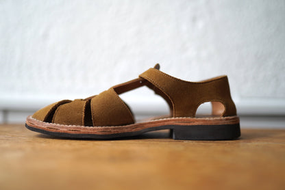 ORLEANS オルレアン スウェードレザーグルカサンダル / BRUSCHETTA SHOES(ブルスケッタシューズ)