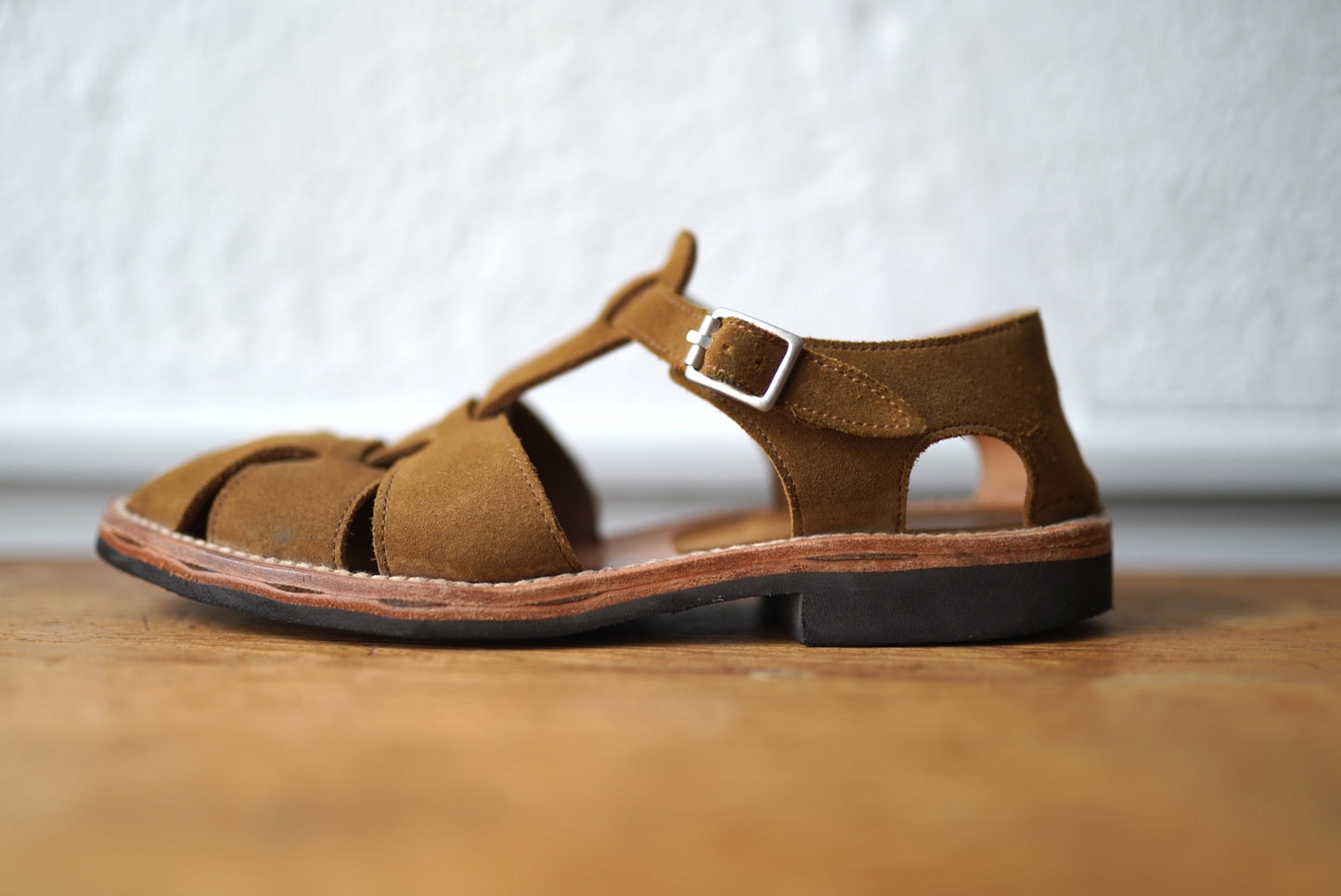 ORLEANS オルレアン スウェードレザーグルカサンダル / BRUSCHETTA SHOES(ブルスケッタシューズ)