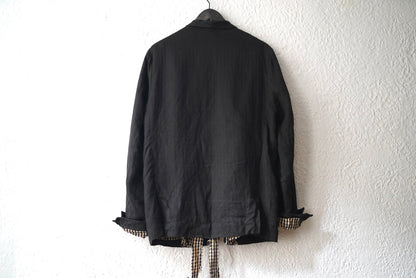 23SS G01/LB ヴィンテージリネンヘリンボーンブレザージャケット / ARCHIVIO J.M.Ribot(アルキヴィオ J.M.リボット)