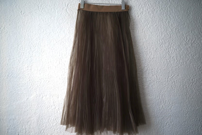 18SS オーガンジープリーツスカート / HYKE(ハイク)