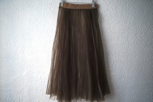 18SS オーガンジープリーツスカート / HYKE(ハイク)