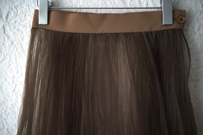 18SS オーガンジープリーツスカート / HYKE(ハイク)