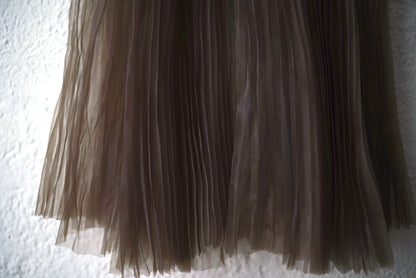 18SS オーガンジープリーツスカート / HYKE(ハイク)