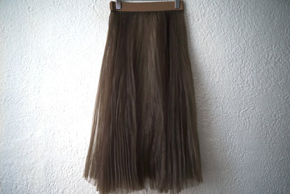 18SS オーガンジープリーツスカート / HYKE(ハイク)