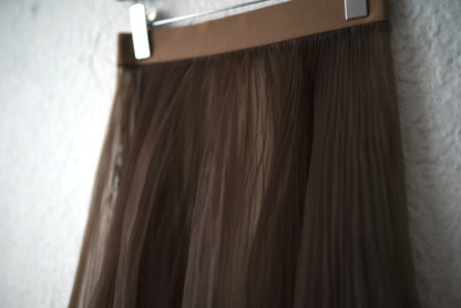 18SS オーガンジープリーツスカート / HYKE(ハイク)