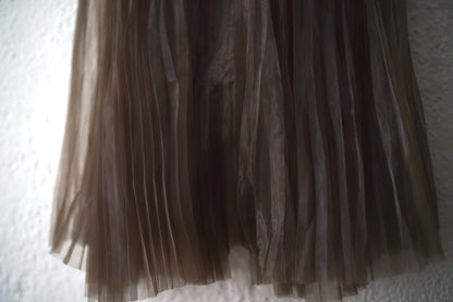 18SS オーガンジープリーツスカート / HYKE(ハイク)