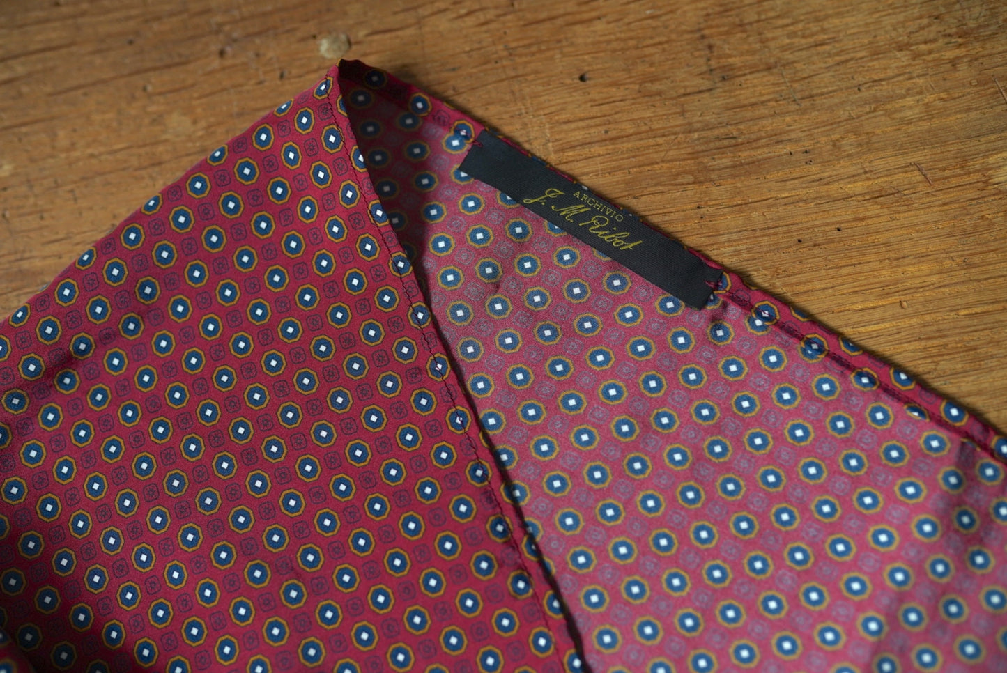 21AW 総柄シルクスカーフ / ARCHIVIO J.M.Ribot(アルキヴィオ J.M.リボット)