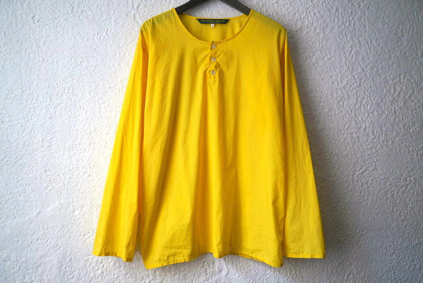 Grandpa Shirt グランパシャツ イエロー / Paul Harnden(ポールハーデン)