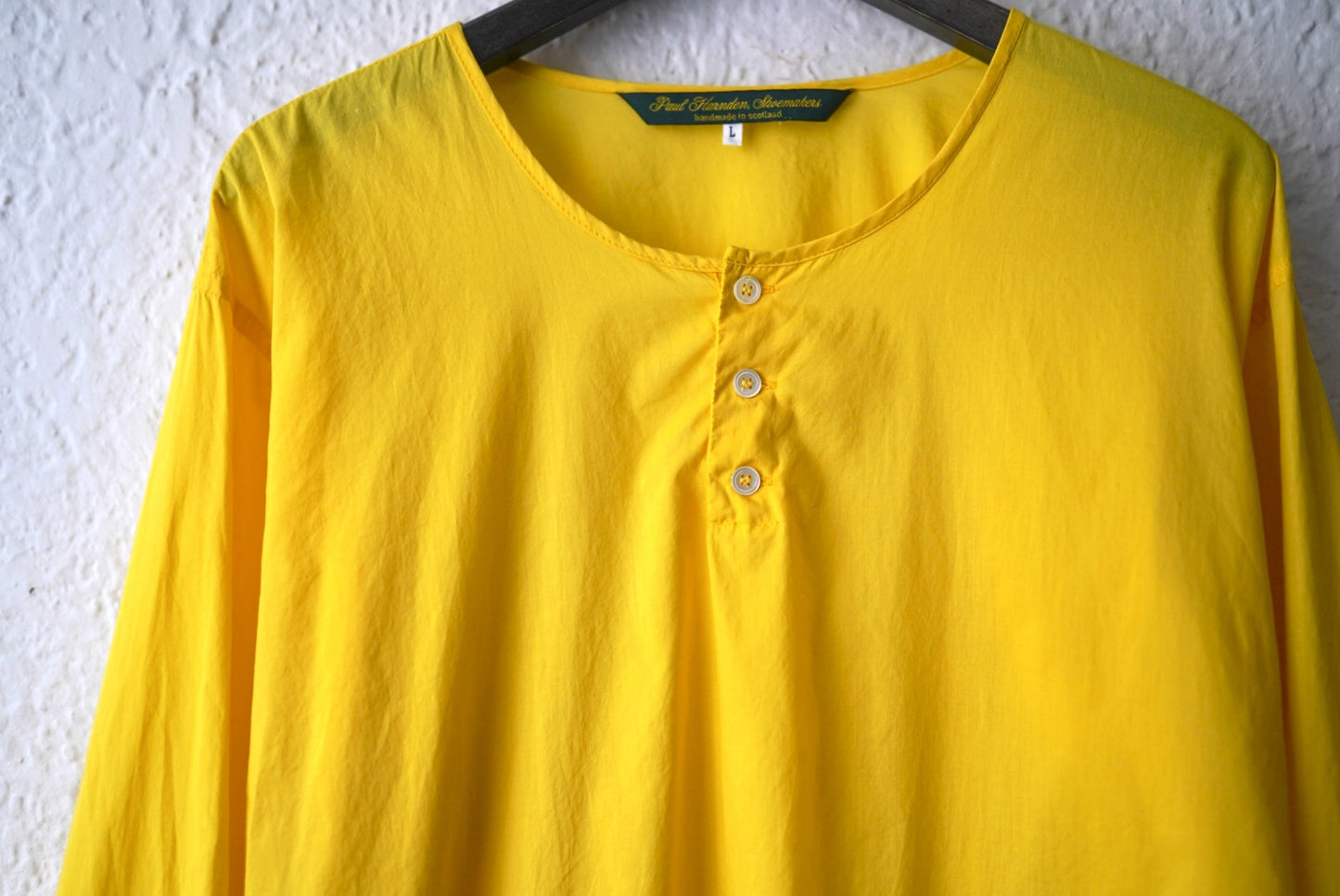 Grandpa Shirt グランパシャツ イエロー / Paul Harnden(ポールハーデン)