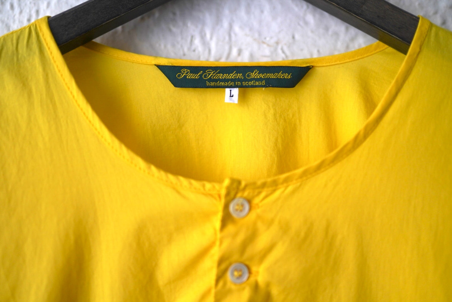 Grandpa Shirt グランパシャツ イエロー / Paul Harnden(ポールハーデン)