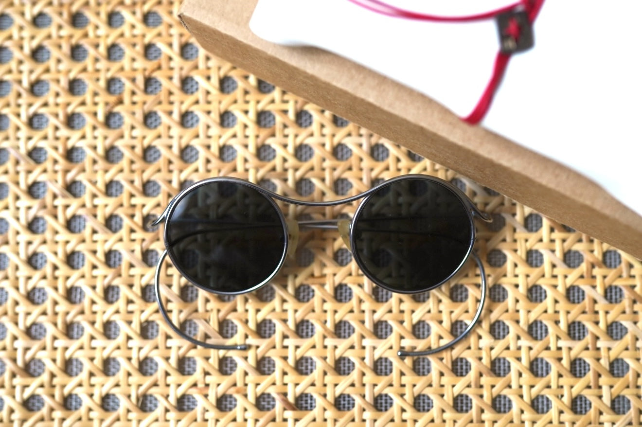 24AW OO300 チタンフレームラウンドサングラス アイウェア 眼鏡 / m.a+(エムエークロス)