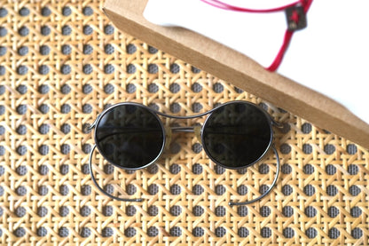 24AW OO300 チタンフレームラウンドサングラス アイウェア 眼鏡 / m.a+(エムエークロス)