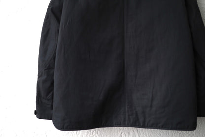 20AW 塩縮コットンキュプラ中綿ノーカラージャケット / 山内