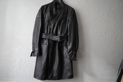 17AW YOROI RIDER'S COAT ヨロイライダースコート レザージャケット / [-] MINUS(マイナス)