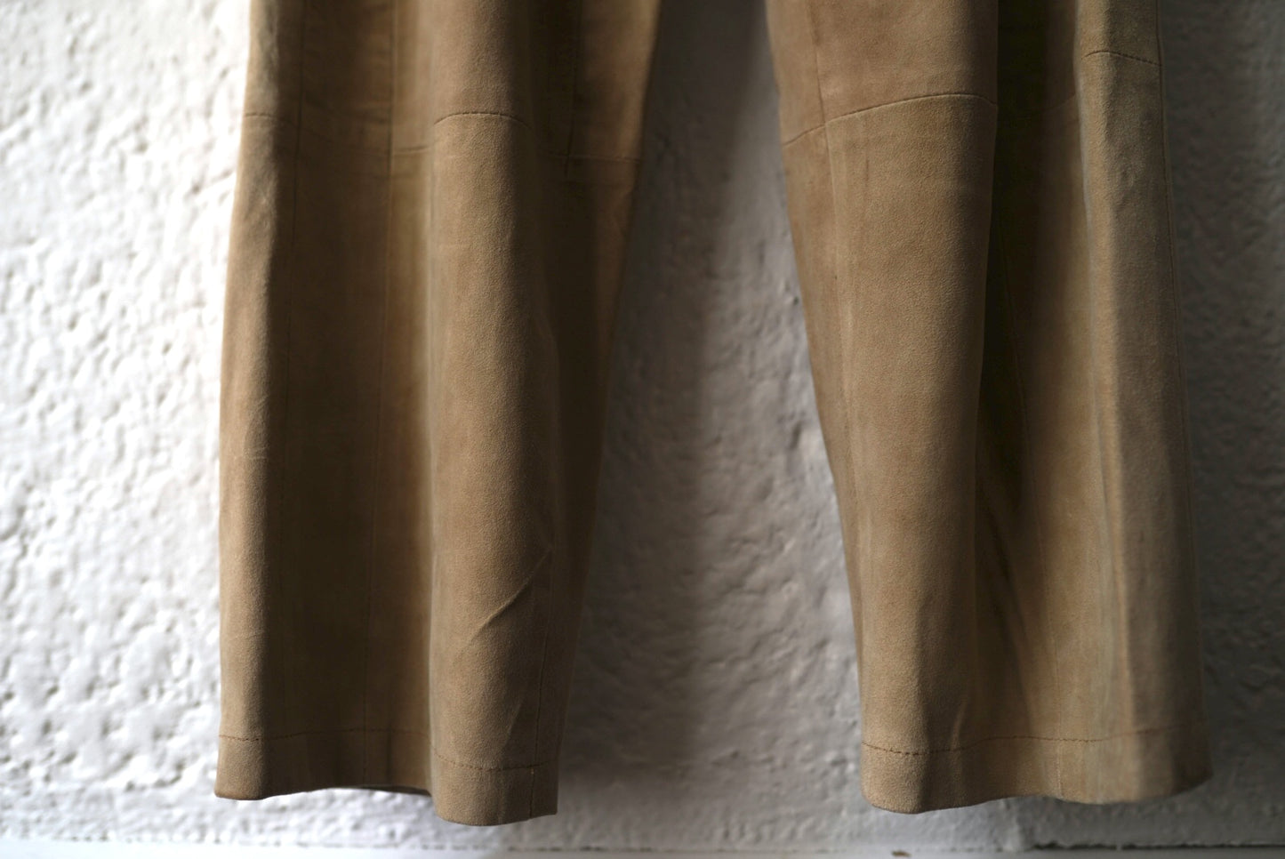 RECONSTRUCTED BELTED BAGGY PANTS ゴートレザーバギーパンツ / SEEALL(シーオール)