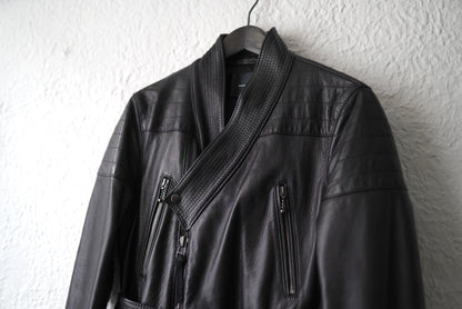 17AW YOROI RIDER'S COAT ヨロイライダースコート レザージャケット / [-] MINUS(マイナス)