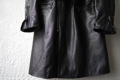 17AW YOROI RIDER'S COAT ヨロイライダースコート レザージャケット / [-] MINUS(マイナス)