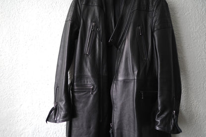 17AW YOROI RIDER'S COAT ヨロイライダースコート レザージャケット / [-] MINUS(マイナス)