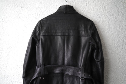17AW YOROI RIDER'S COAT ヨロイライダースコート レザージャケット / [-] MINUS(マイナス)