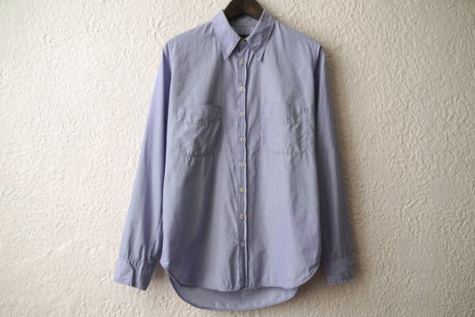 ダブルポケットシャツ ブルー / Paul Harnden(ポールハーデン)