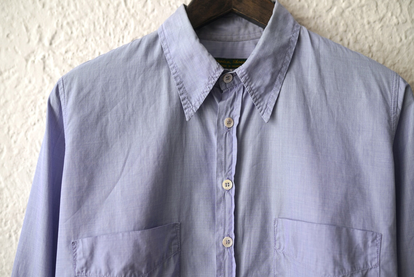 ダブルポケットシャツ ブルー / Paul Harnden(ポールハーデン)